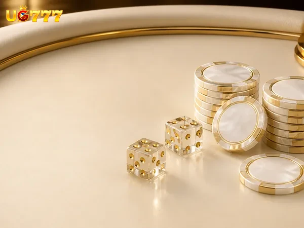 Blackjack table setup at UG777